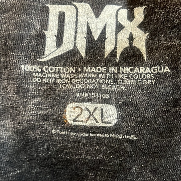 DMX T-Shirt with Photo on back Size 2X - Picture 3 of 7
